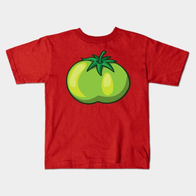 Green Tomato Kids T-Shirt by deancoledesign